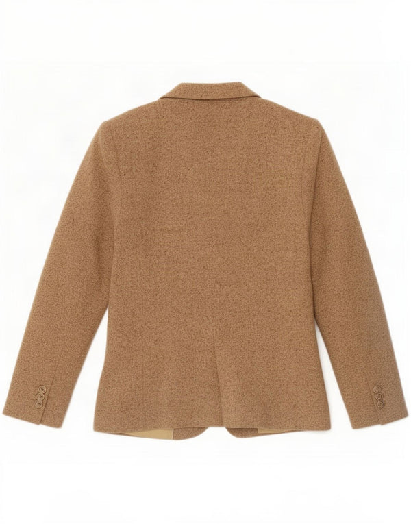 Massimo Dutti Chaqueta Blazer De 2 Botones Mujer EU 40 Lana Moteada Beige Medio