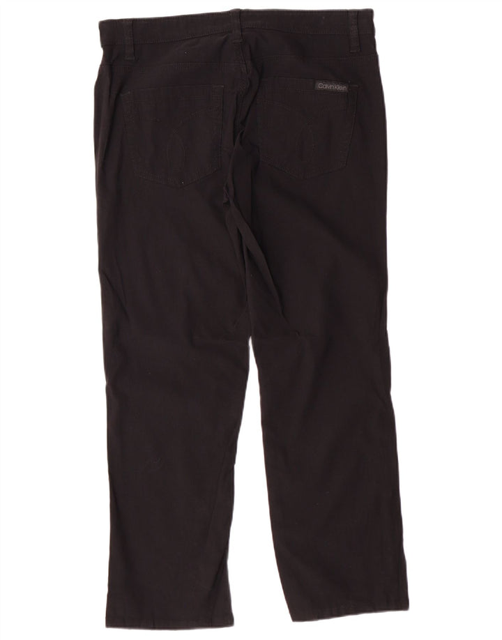 Calvin Klein Jeans Pantalones casuales para mujer US 6 Small W32 L26 Negro Clásico