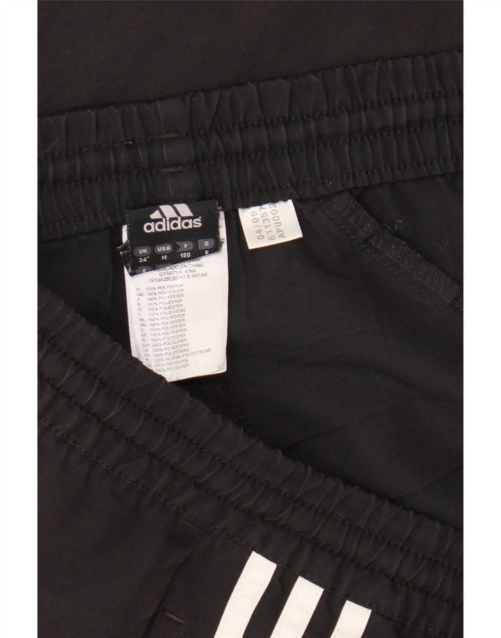 Adidas - Pantalones cortos deportivos para hombre, talla grande, poliéster negro