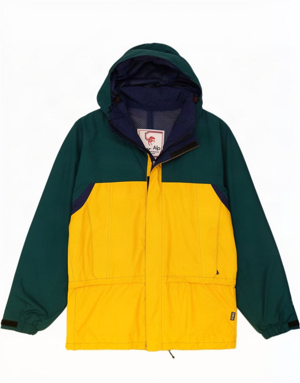 tecnoAlp Chaqueta de esquí con capucha Gore-Tex para hombre UK 36 Small Yellow Colourblock