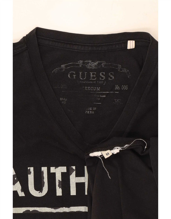 Guess Camiseta Gráfica para Hombre Top Medium Black