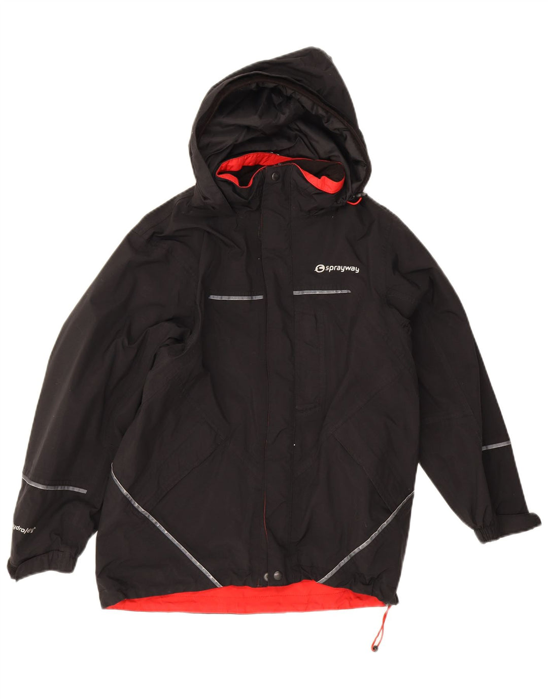 Chaqueta cortavientos con capucha Sprayway para niña 10-11 años Negro Poliéster