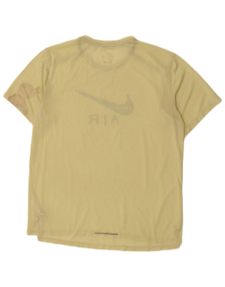 Camiseta Nike Dri Fit Graphic para hombre, talla grande, poliéster amarillo