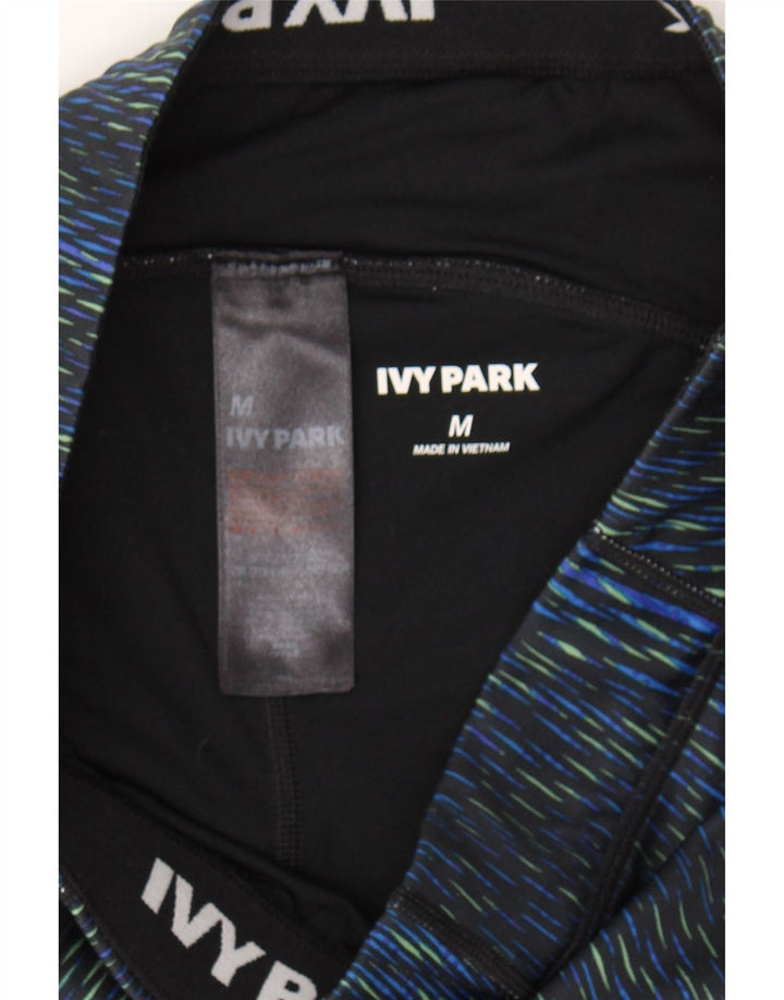 IVY PARK Womens Leggings UK 12 Medium Blue Striped Polyester Vintage Ivy Park and Second-Hand Ivy Park from Messina Hembry 