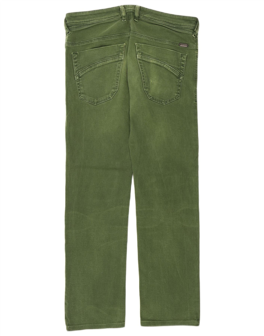 Diesel Hombre Iakop Regular Slim Tapered Jeans W30 L27 Algodón Verde