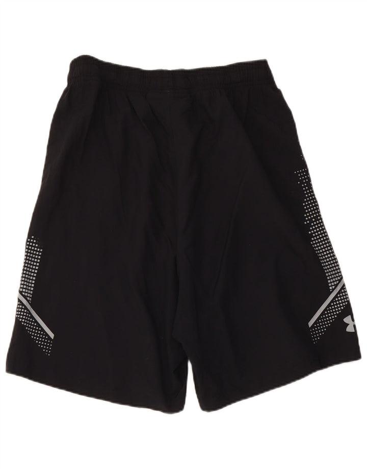 UNDER ARMOUR Pantalones cortos deportivos Heat Gear para hombre, tamaño mediano, negro, geométrico