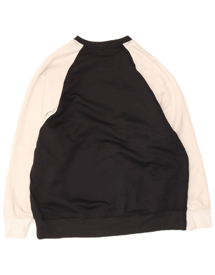 Nike Hombre Dri Fit Sudadera Jumper Grande Negro Colorblock Poliéster