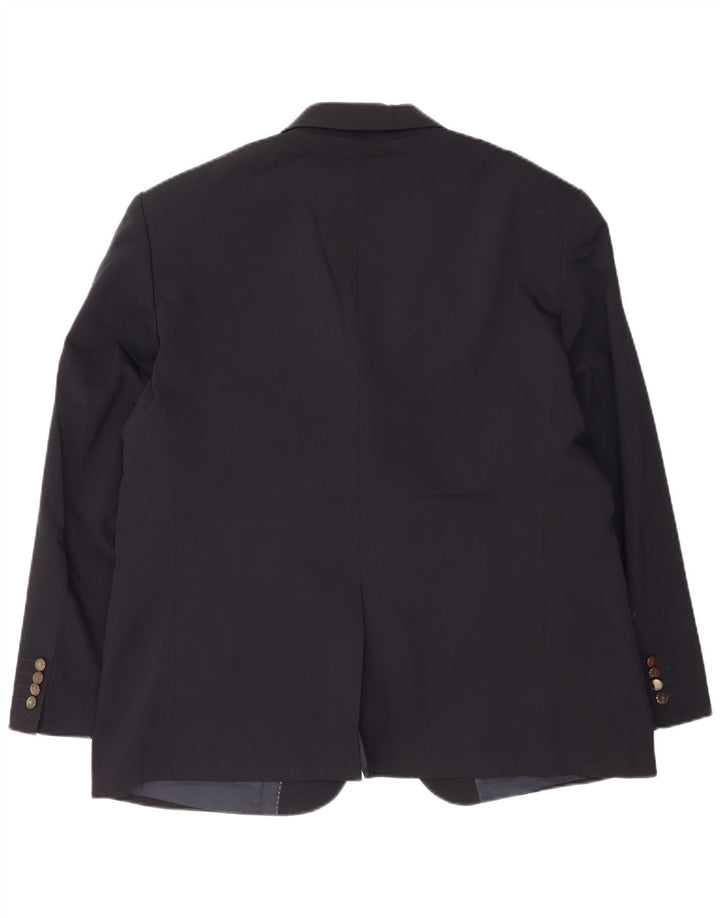 Marks & Spencer Chaqueta tipo blazer corta de 2 botones para hombre UK 40 Large Azul marino