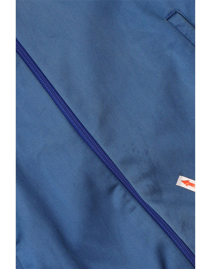 Asics Hombre Gráfico Chándal Top Chaqueta Grande Azul Colorblock Poliamida