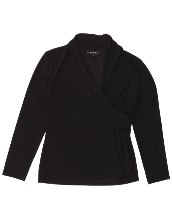 Blusa Dkny Mujer Top UK 40 XL Poliéster Negro