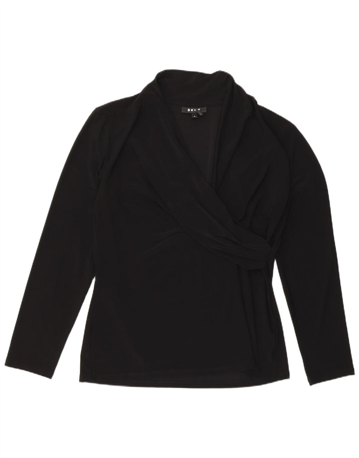 Blusa Dkny Mujer Top UK 40 XL Poliéster Negro