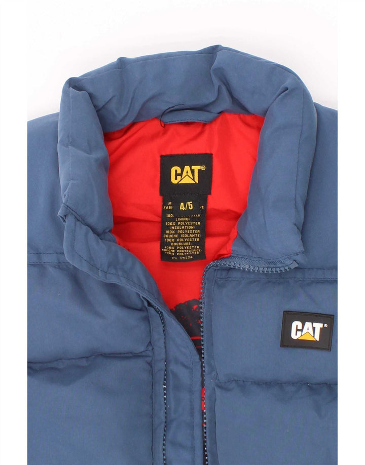 Caterpillar Chaleco acolchado para niño 4-5 años Azul Poliéster