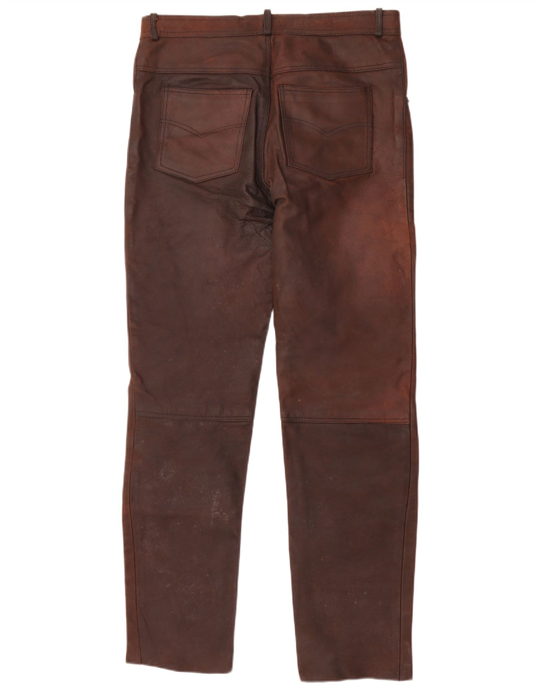 American Eagle Pantalones Rectos De Cuero Para Hombre W36 L32 Marrón