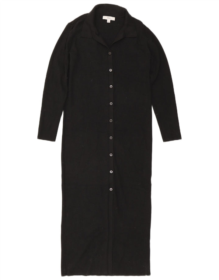 Marks & Spencer Vestido tipo jersey para mujer UK 10 Small Viscosa negra