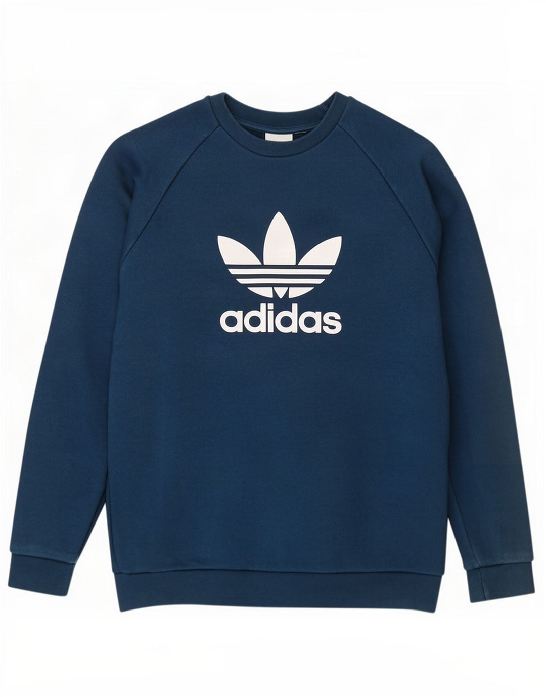 Adidas Hombre Sudadera Gráfica Jersey De Algodón Azul Medio
