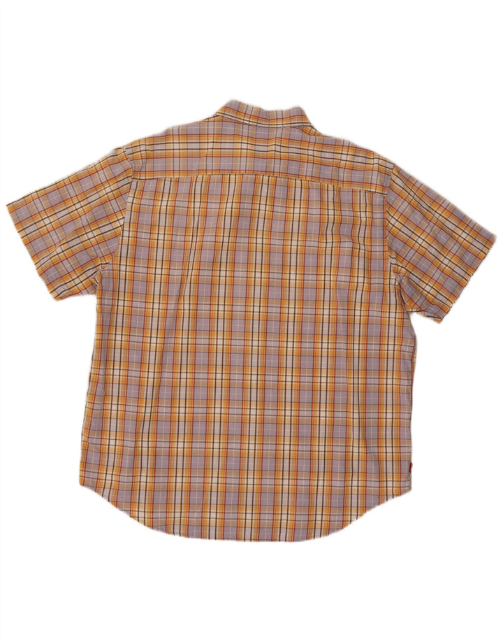 Camisa Levi's Hombre De Manga Corta De Algodón Con Cuadros Multicolores Grandes