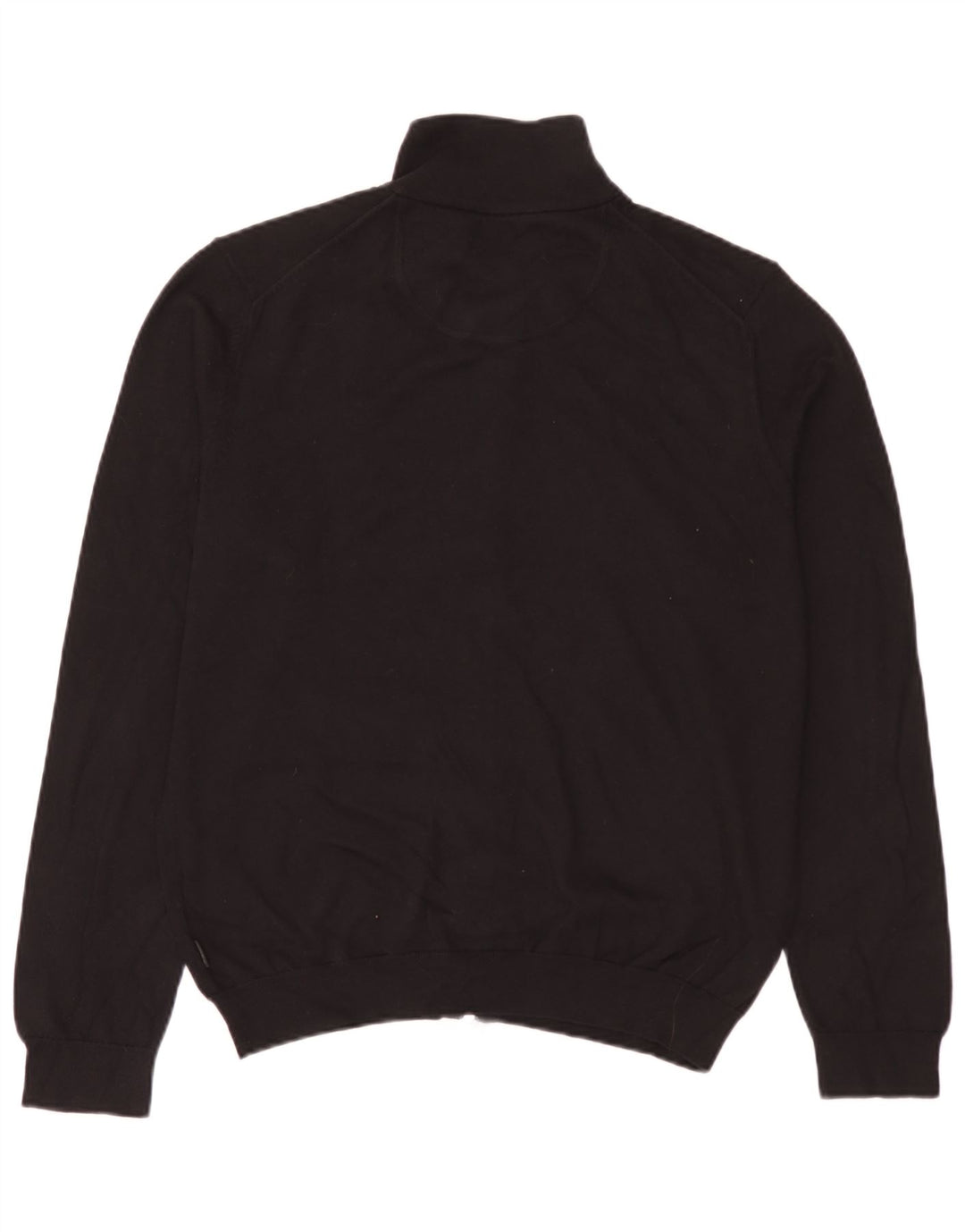 Hugo Boss Hombre Suéter tipo cárdigan de corte regular Grande Algodón negro