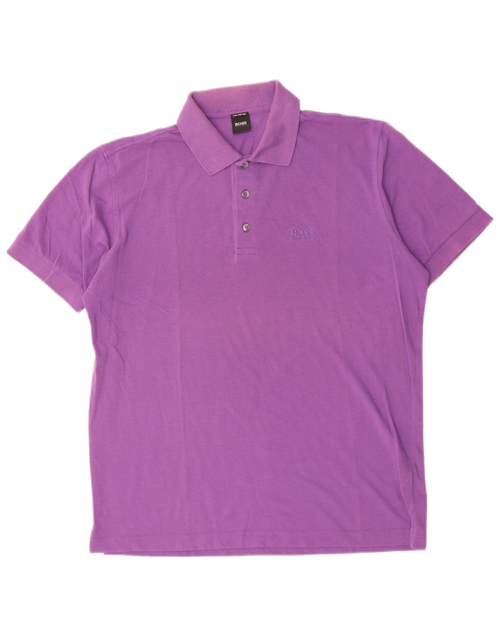 Polo HUGO BOSS Hombre Algodón Morado Medio