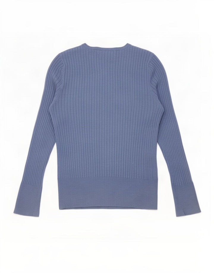 Marks & Spencer Top regular para mujer de manga larga UK 42 Viscosa azul medio