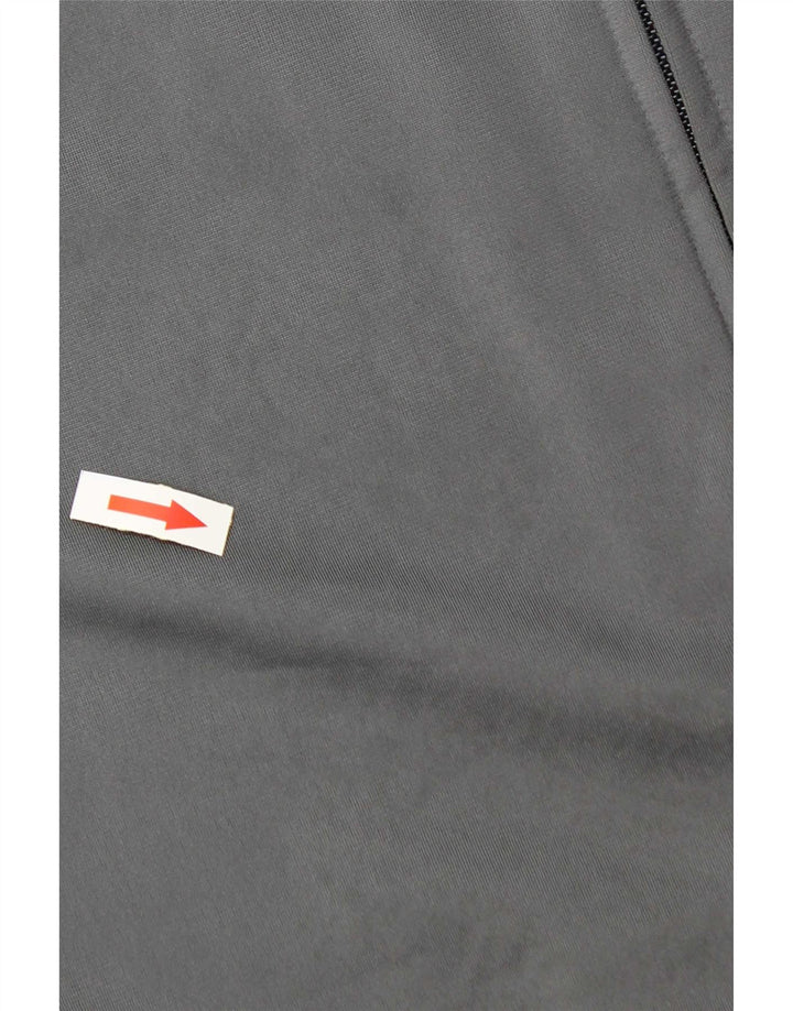 Adidas Hombre Graphic Chándal Top Chaqueta Poliéster Gris Medio