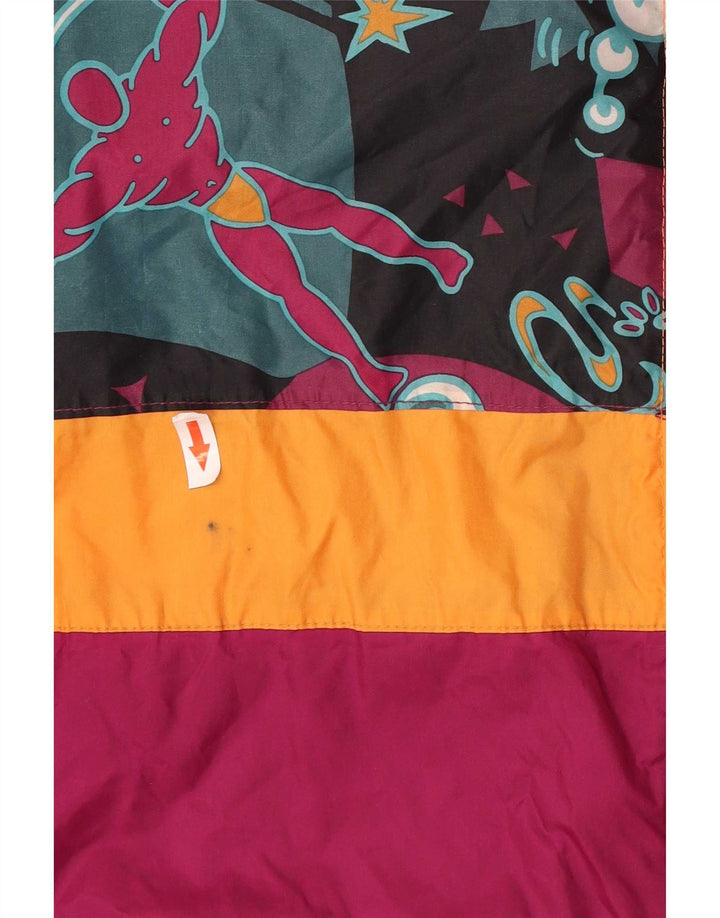 J Jeantex Chubasquero con capucha para hombre UK 40 Large Multicolor Geométrico