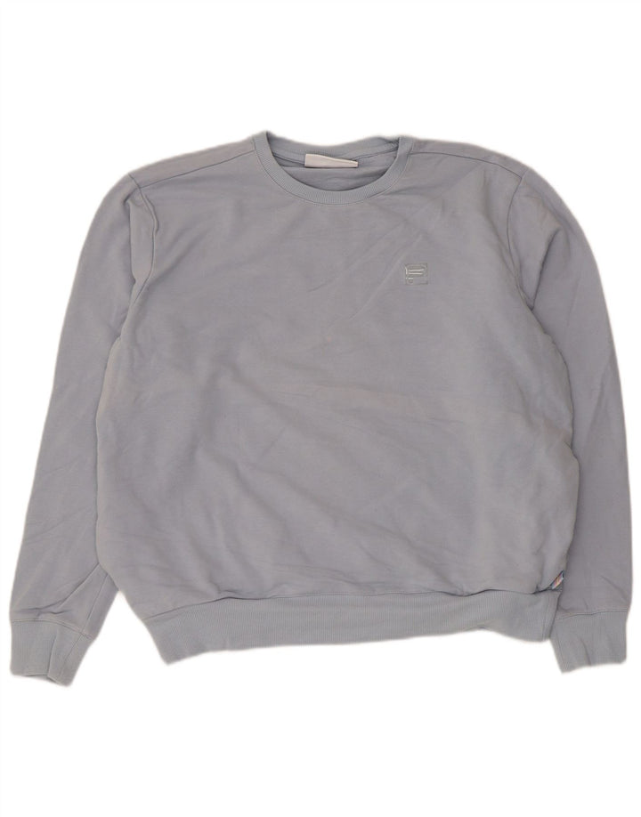 Fila - Sudadera para mujer, talla 40, talla grande, algodón azul
