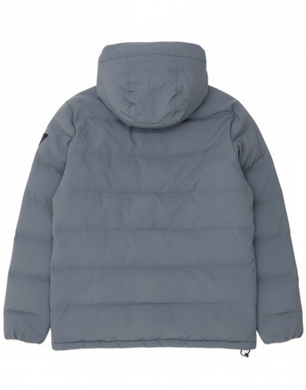 Musto Chaqueta acolchada con capucha para hombre UK 38 Poliéster azul medio