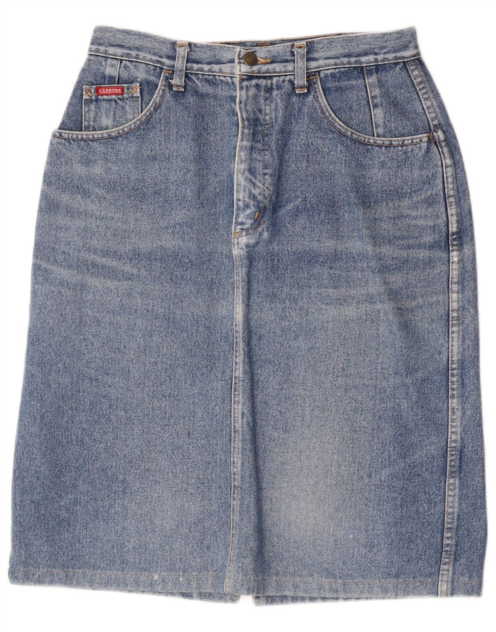 Falda Vaquera Mujer Carrera W30 Azul Medio Algodón