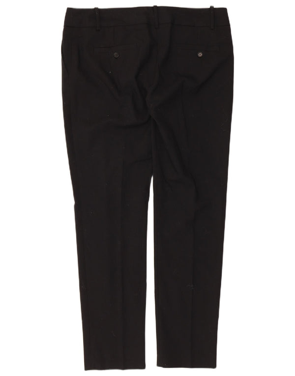Zara Pantalón chino ajustado para mujer EU 42 Large W32 L30 Poliéster negro