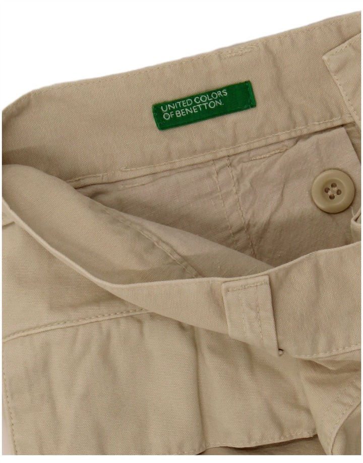 BENETTON Shorts Cargo Hombre W30 Beige Medio