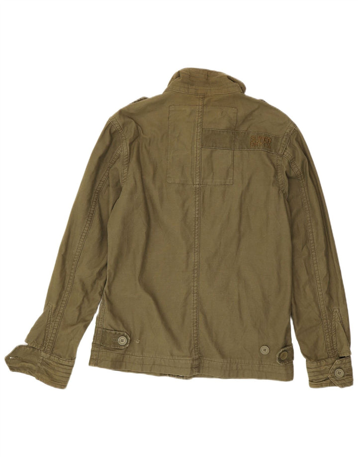 Superdry Chaqueta militar para hombre ES 38 Algodón caqui mediano