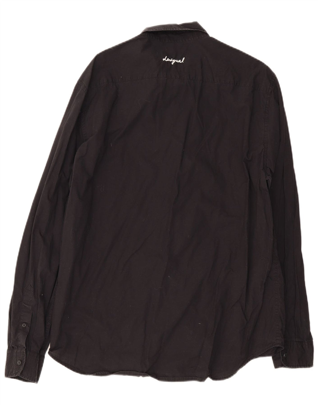 Desigual Hombre Camisa Graphic Regular Fit XL Algodón Negro