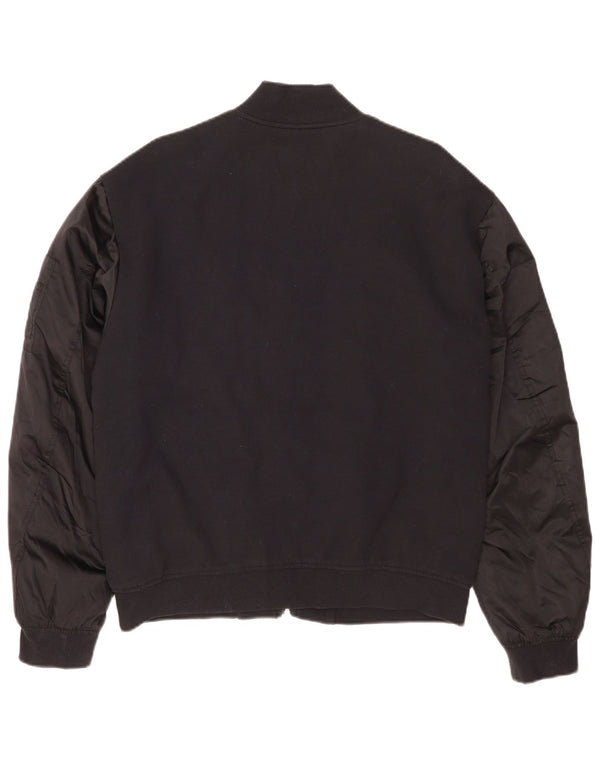 Calvin Klein Jeans Chaqueta Bomber para Hombre UK 40 Grande Algodón Negro