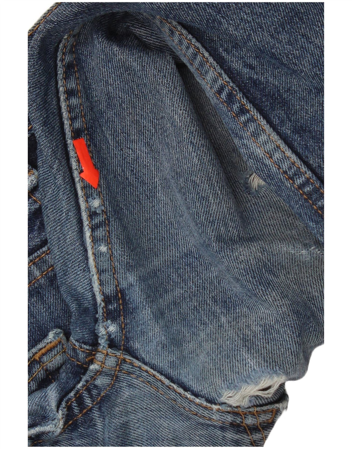 Levi's Jeans rectos desgastados 505 para hombre W33 L30 Algodón azul