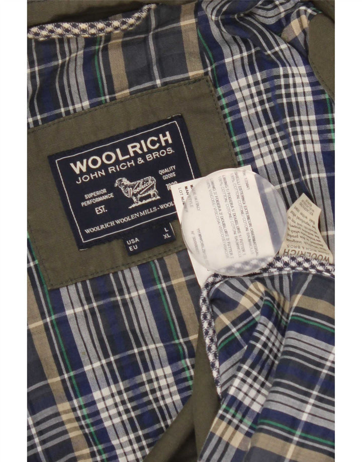 Woolrich Chaqueta utilitaria para hombre UK 40 Grande Algodón verde