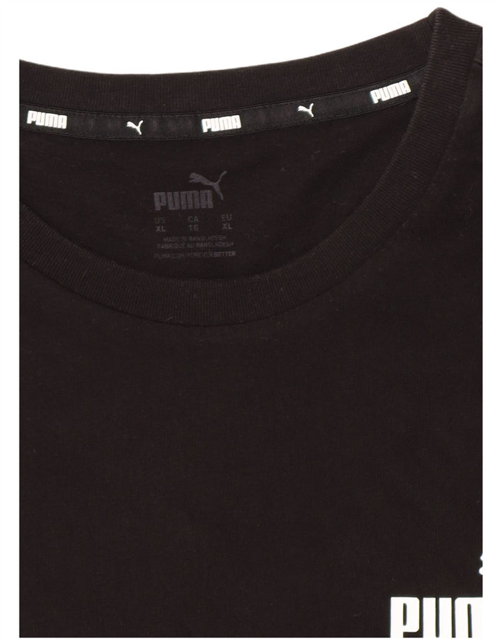 Puma Camiseta gráfica para hombre Top XL Negro