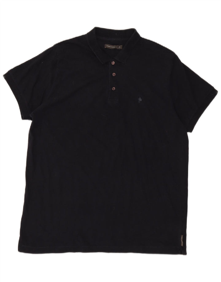 French Connection Polo para hombre 2XL Azul marino Algodón