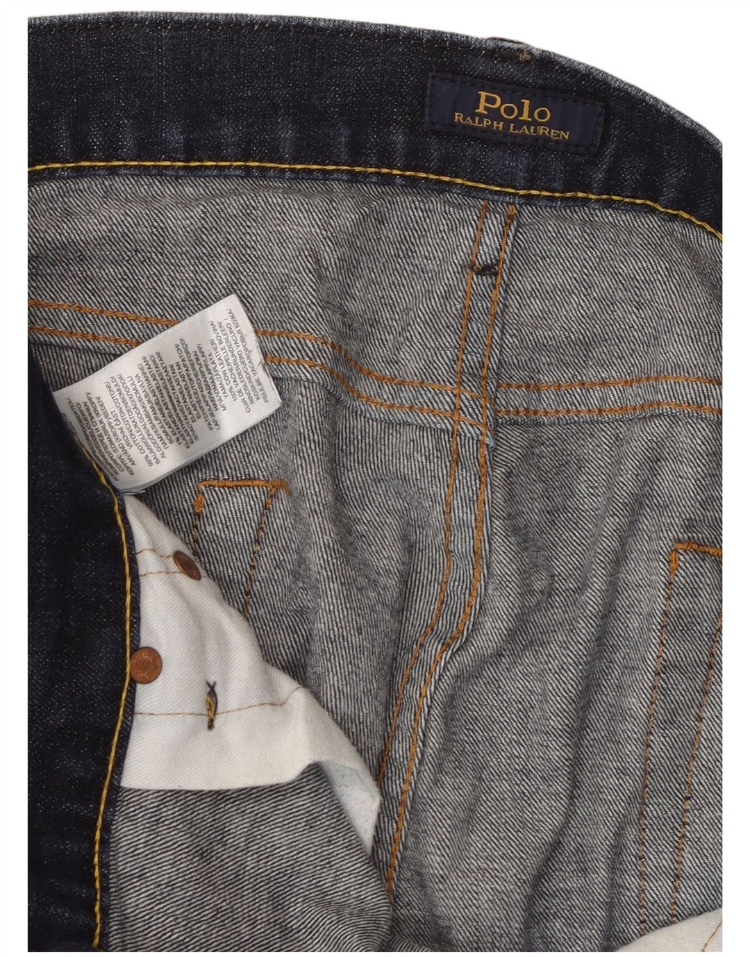 Polo Ralph Lauren Vaqueros pitillo para hombre W36 L32 Algodón azul marino