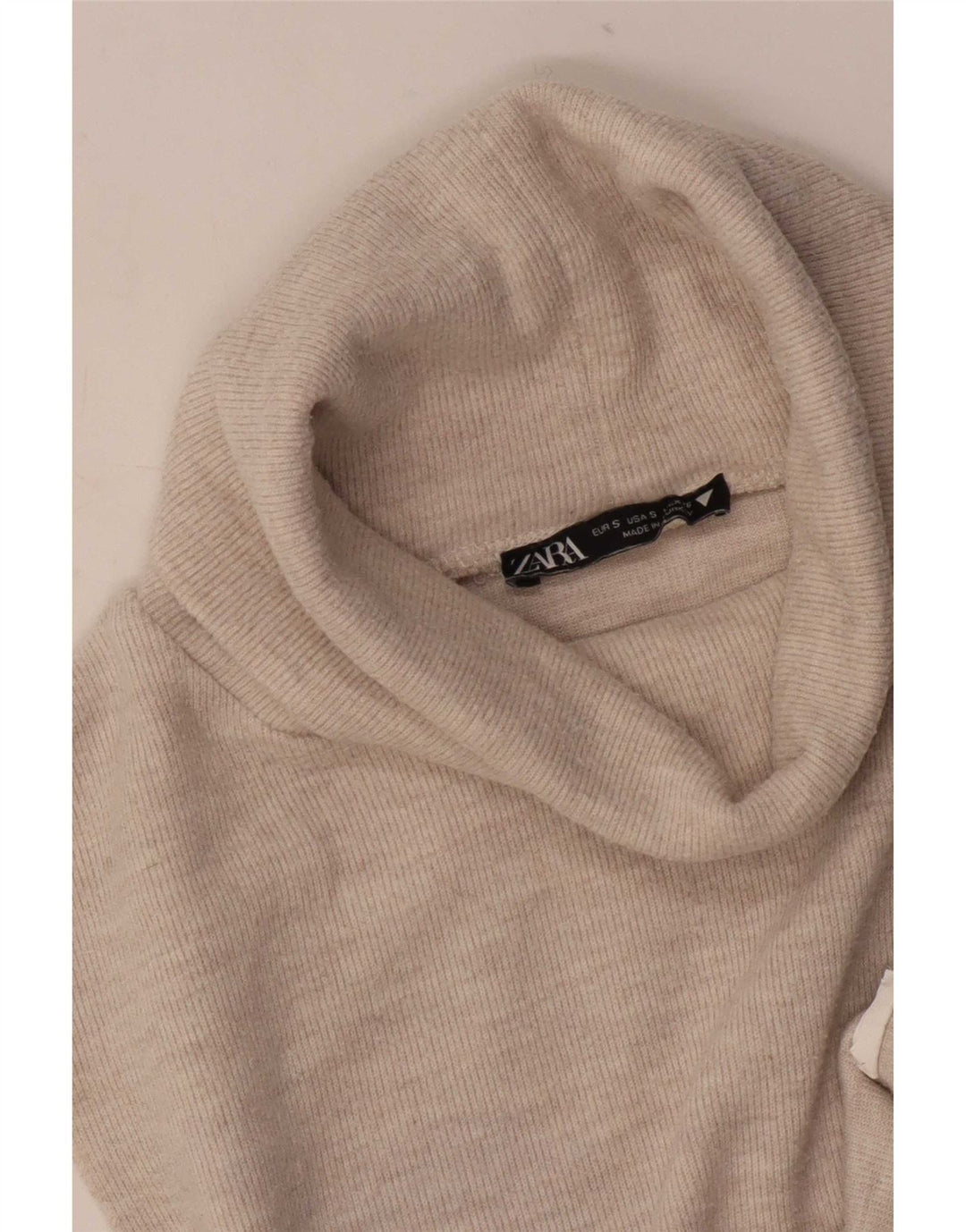 Zara Mujer Chaleco Top UK 10 Small Beige