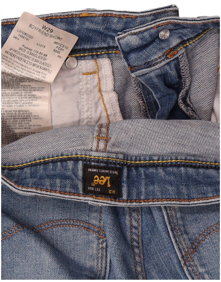 Shorts Vaqueros Boyfriend Lee Mujer W29 Algodón Azul Medio