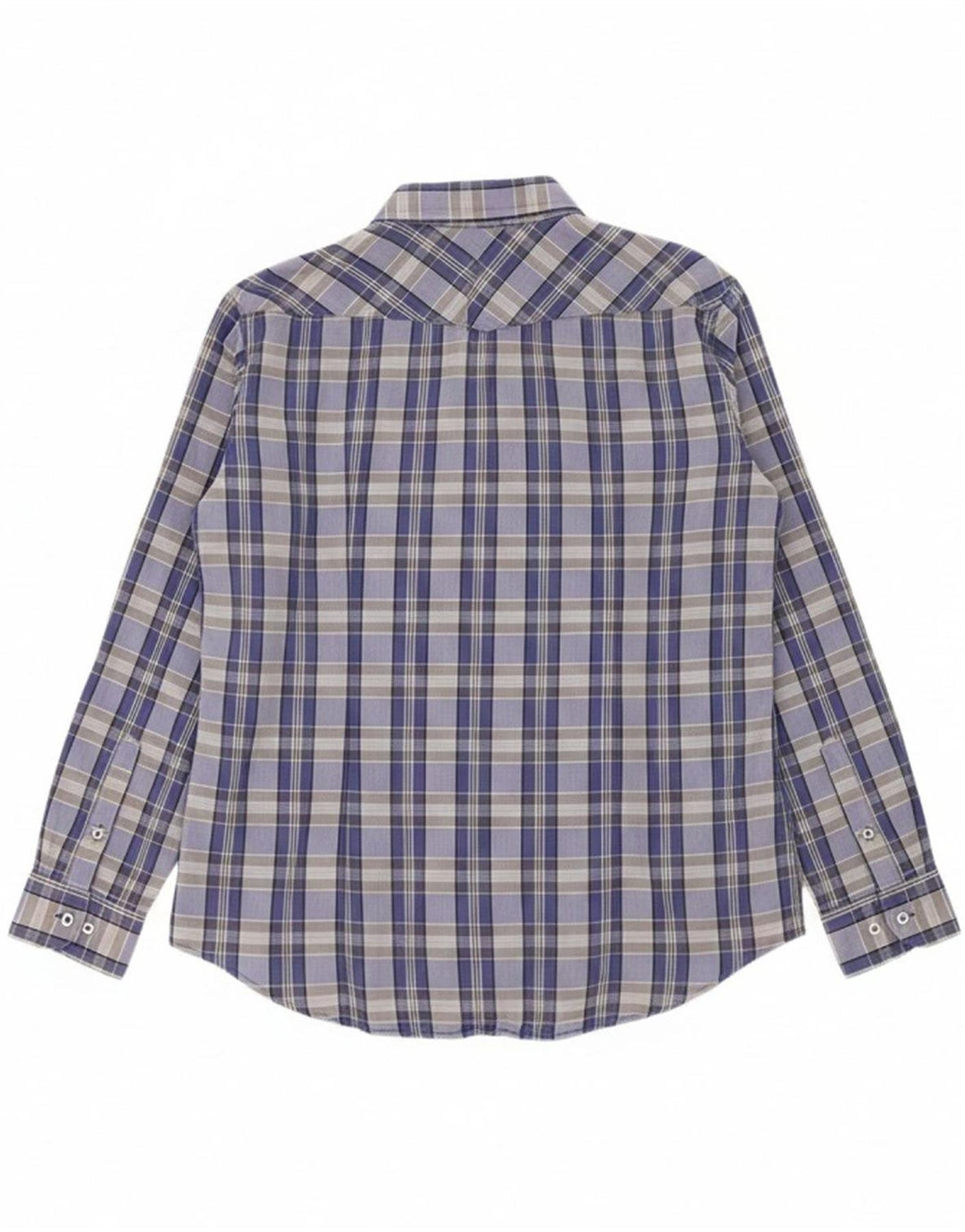 CARRERA Mens Regular Fit Shirt 2XL Blue Check Cotton