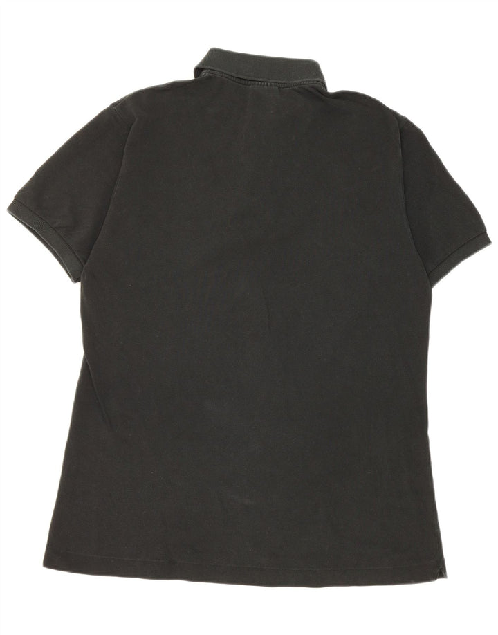 Polo Lacoste para hombre talla 4 mediano algodón negro