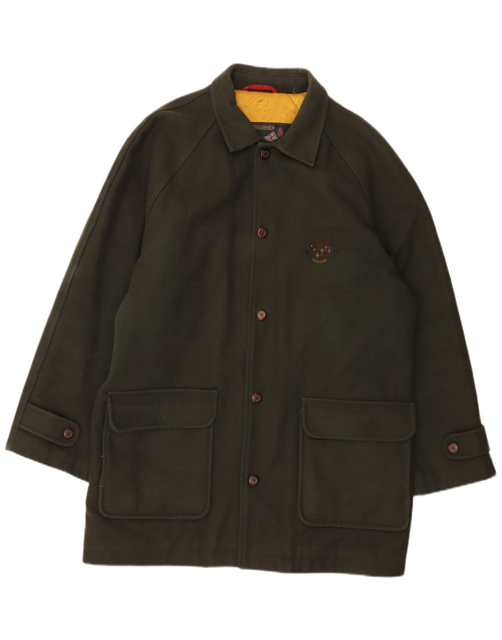 Paul & Shark Abrigo para hombre UK 42 XL Lana caqui