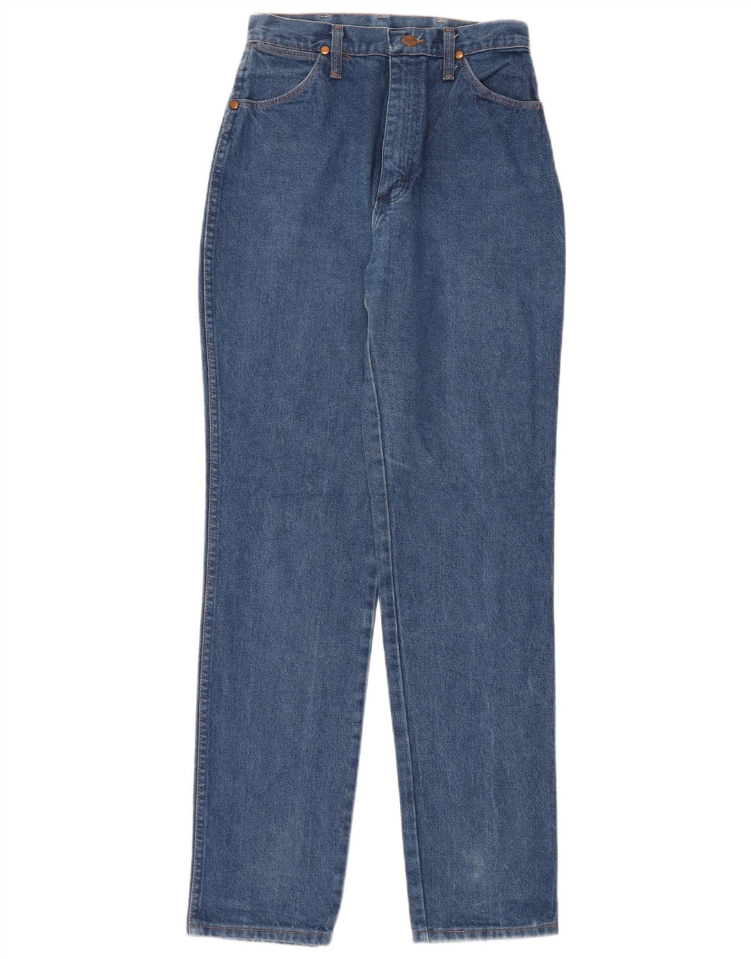 Wrangler Vaqueros Cónicos De Tiro Alto Para Mujer W26 L34 Algodón Azul