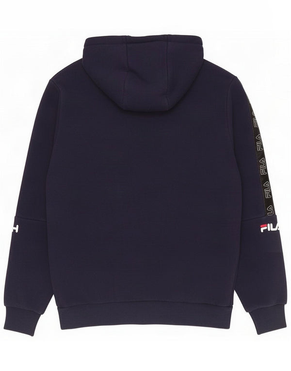 Fila Hombre Graphic Sudadera con capucha Jumper Small Azul marino Colorblock Algodón