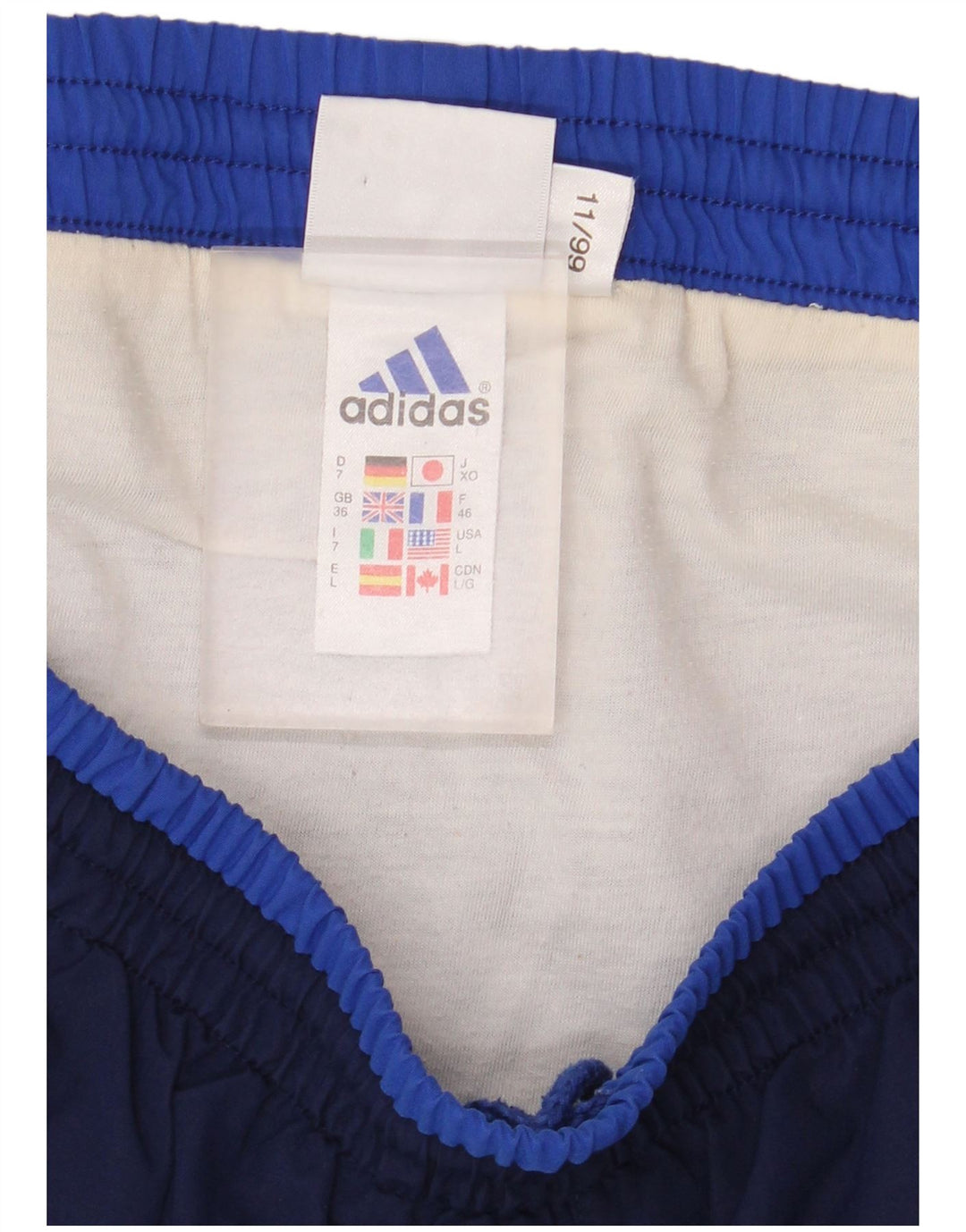 Adidas - Pantalones cortos deportivos para hombre, talla grande, color azul marino, poliéster