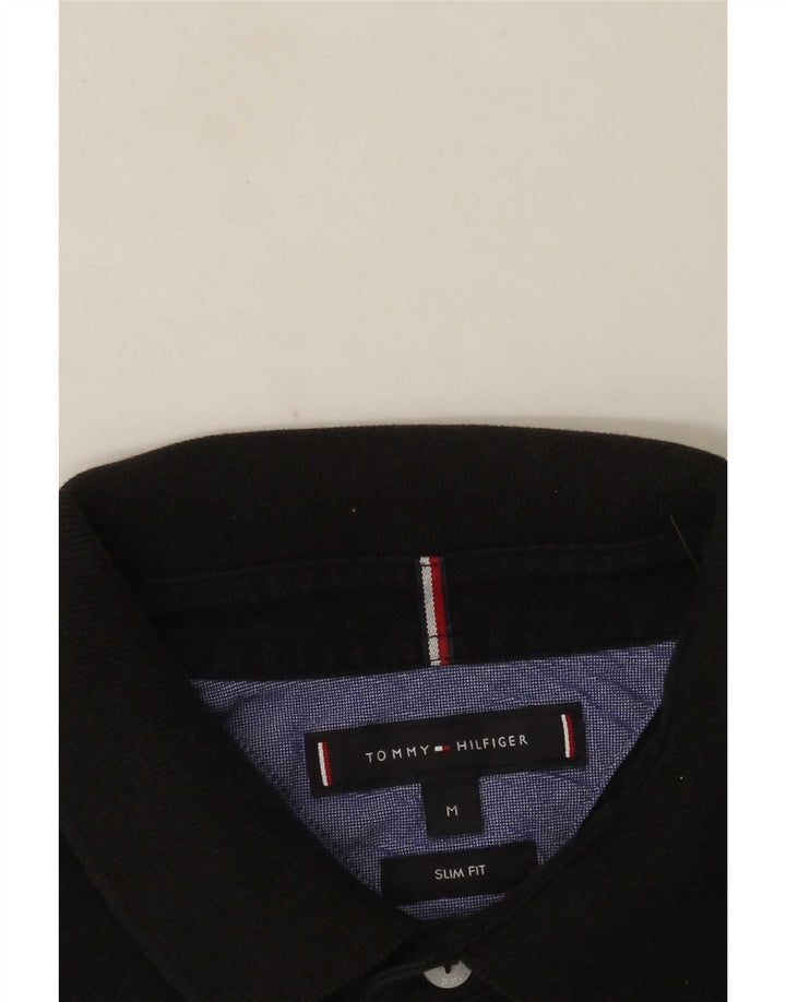 Tommy Hilfiger Polo Slim Fit para Hombre Negro Mediano
