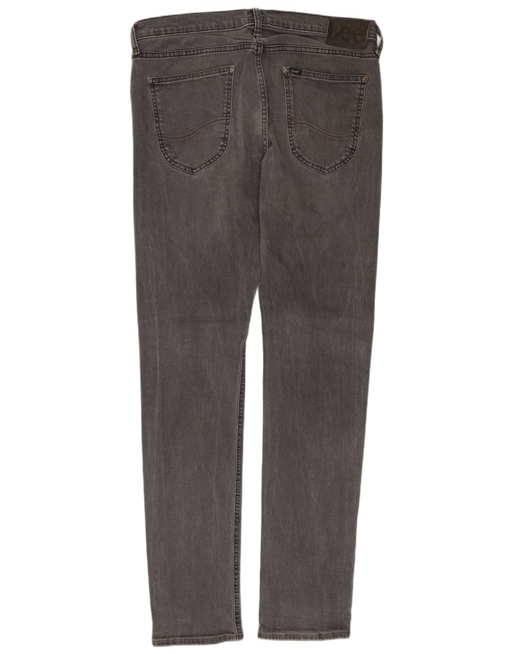 LEE Hombre Luke Slim Jeans W33 L34 Algodón Gris