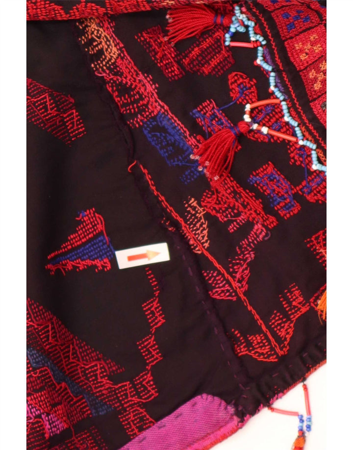 Vintage mujer chaleco Reino Unido 14 medio multicolor geométrico azteca
