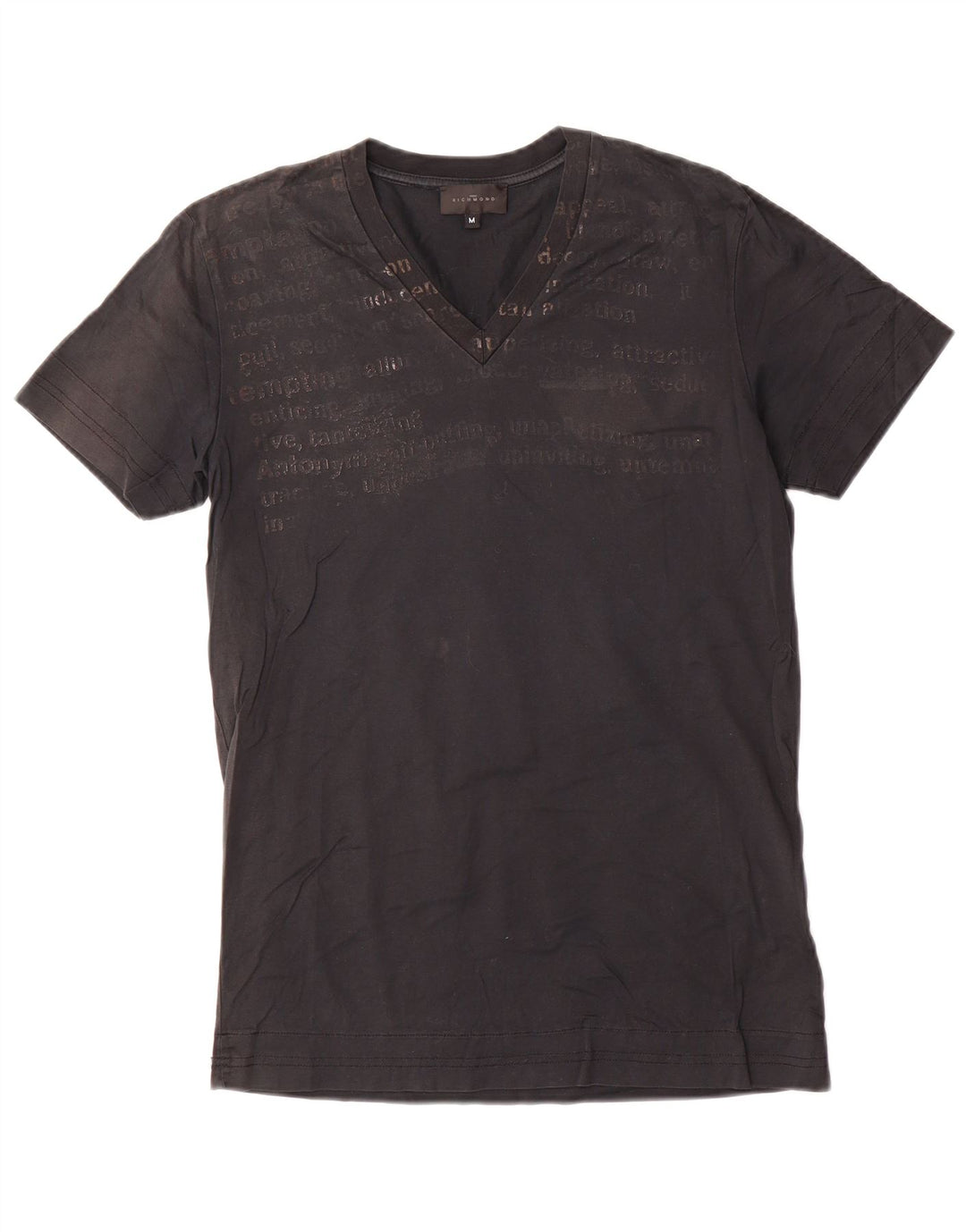 Richmond - Camiseta gráfica para hombre, talla mediana, color negro